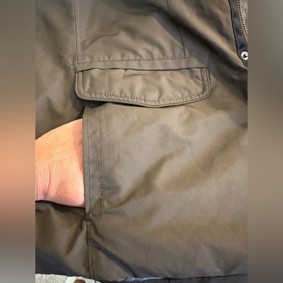 TOMMY BAHAMA Urban Paradise Field Jacket Coat Green Brown Pockets Waterproof - Picture 6 of 16